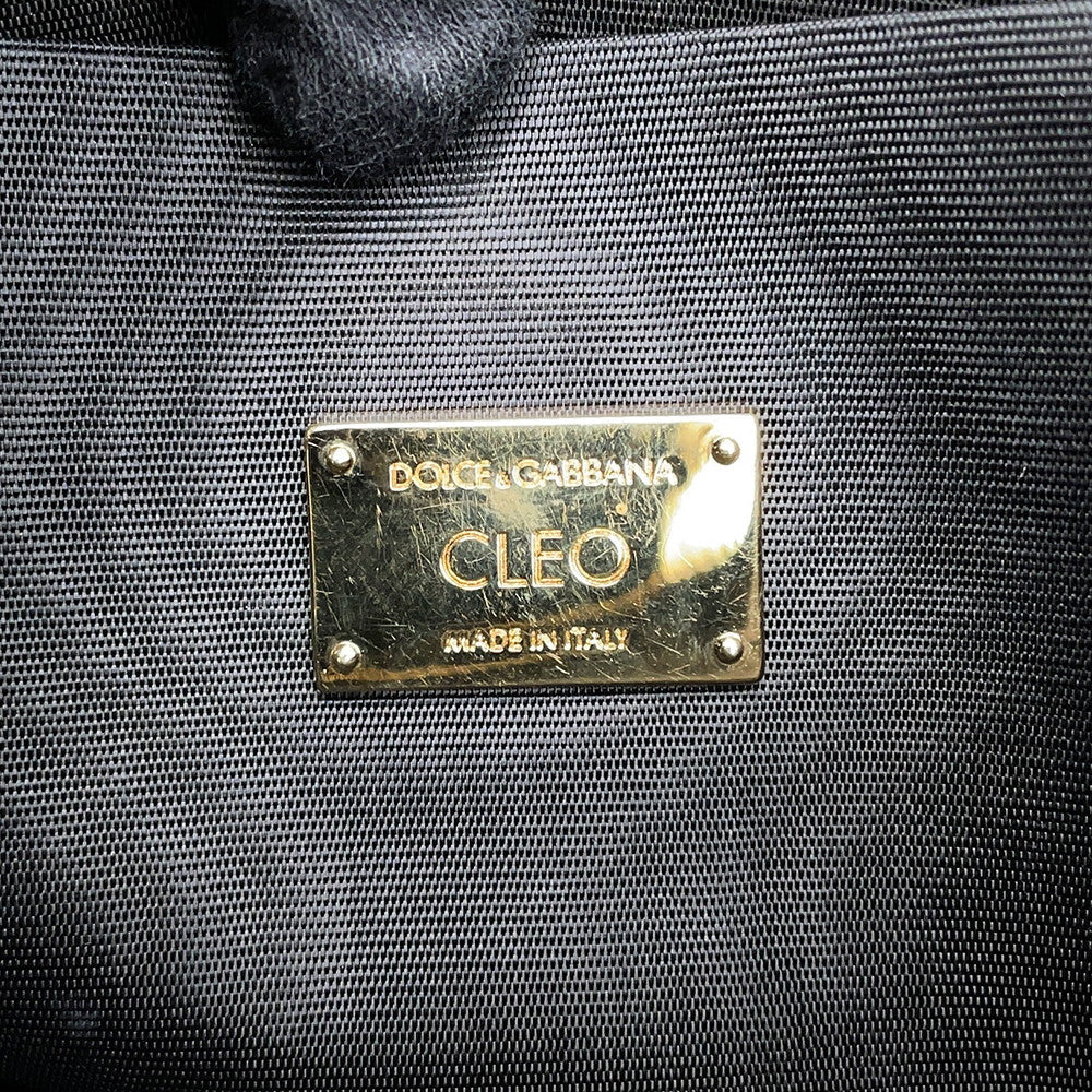 DOLCE&GABBANA CLEO Graffiti 2wayShoulderClutch Black/Multicolor Leather