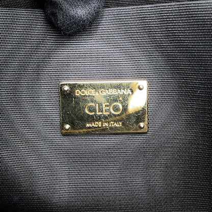 DOLCE&GABBANA CLEO Graffiti 2wayShoulderClutch Black/Multicolor Leather