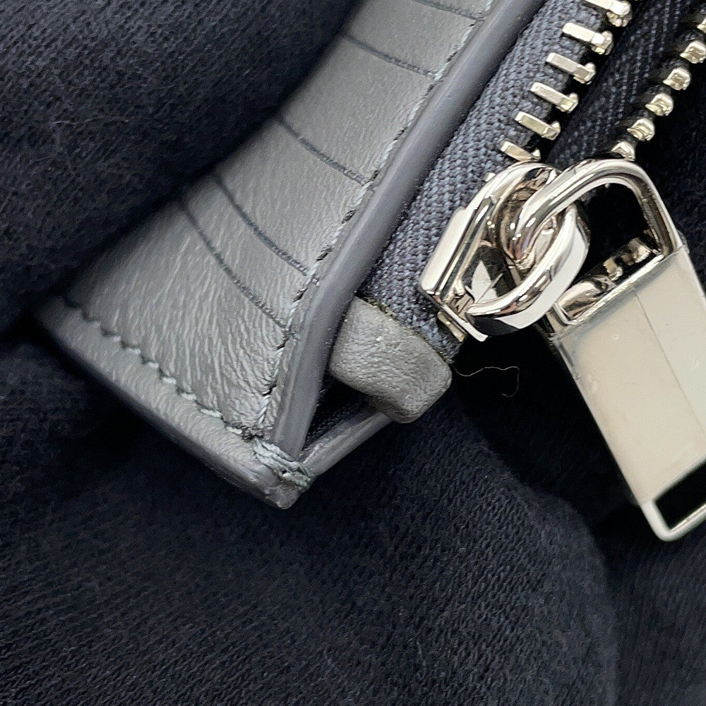 Dior Clutch Bag Gray Leather