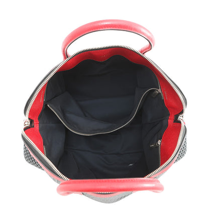 Valextra Valextra K-VAL My Logo Travel Bag Black/Red Canvas Leather