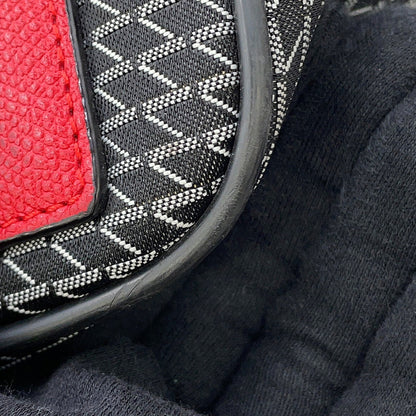 Valextra Valextra K-VAL My Logo Travel Bag Black/Red Canvas Leather