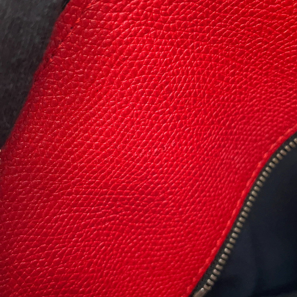 Valextra Valextra K-VAL My Logo Travel Bag Black/Red Canvas Leather