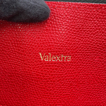 Valextra Valextra K-VAL My Logo Travel Bag Black/Red Canvas Leather