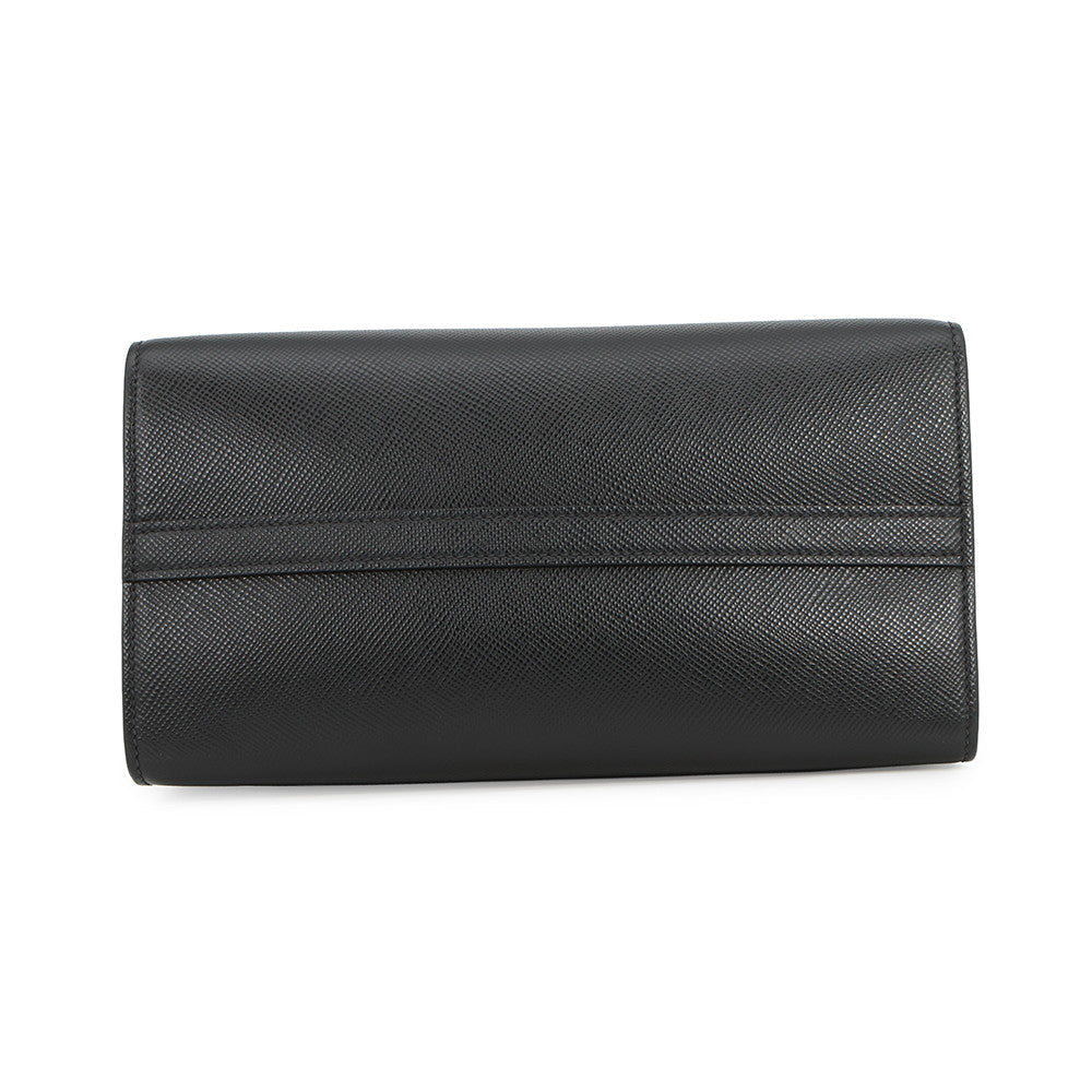 PRADA Mono Chrome 2-way Handbag Black1BA156 Saffiano LeatherLeather