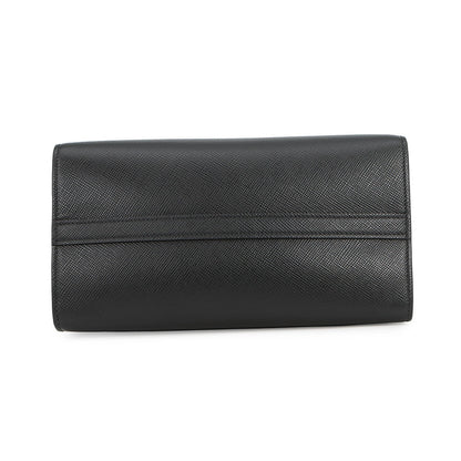 PRADA Mono Chrome 2-way Handbag Black1BA156 Saffiano LeatherLeather