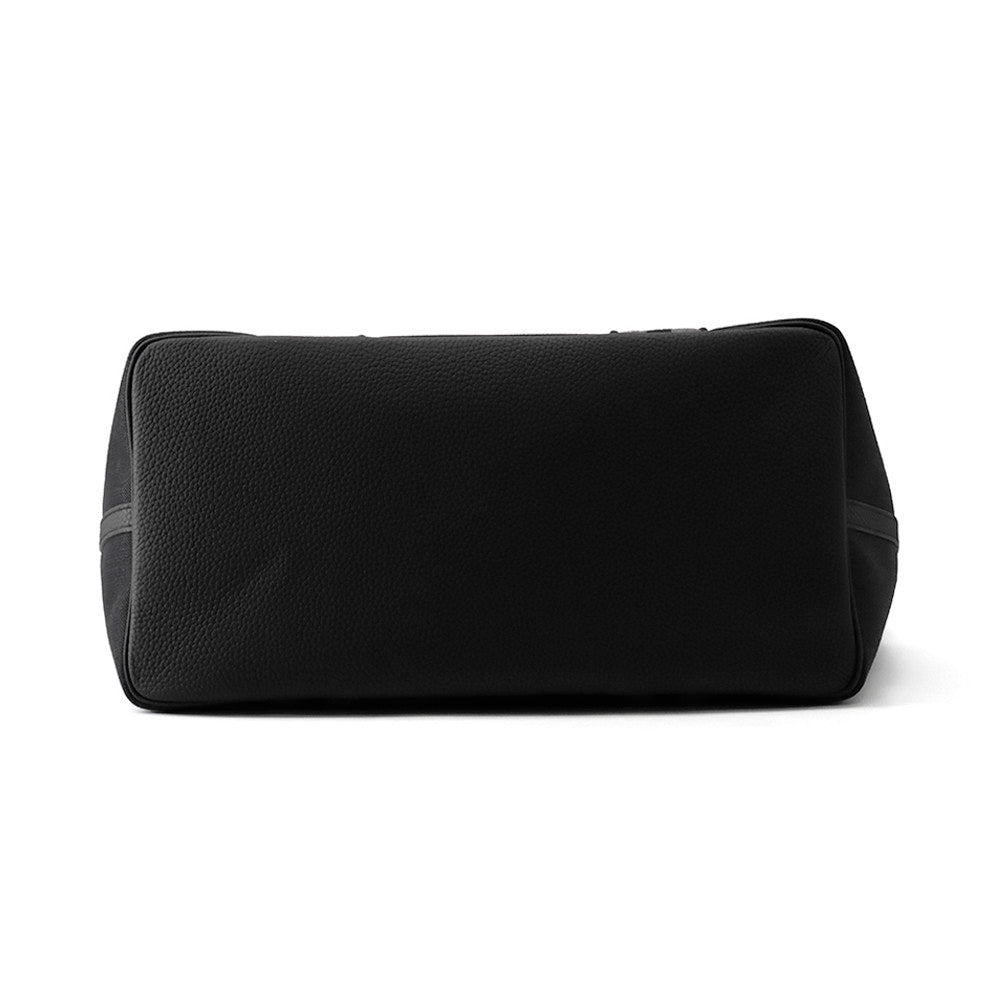 HERMES Pur Sangle Black/Gray Toile Military Taurillon Clemence
