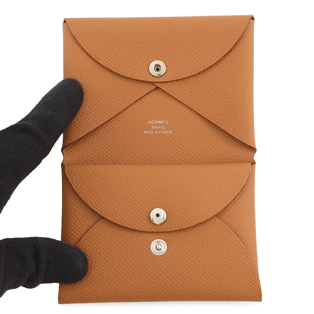 HERMES Calvi duo Gold Epsom