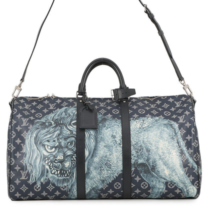 LOUIS VUITTON Keepall Bandouliere - Chapman Brothers NavyM54257 Monogram / Savannah Size 55