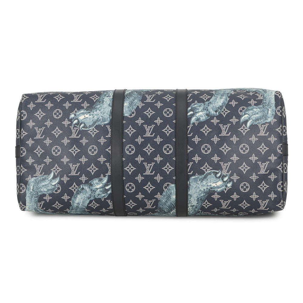 LOUIS VUITTON Keepall Bandouliere - Chapman Brothers NavyM54257 Monogram / Savannah Size 55