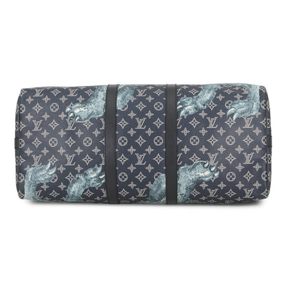 LOUIS VUITTON Keepall Bandouliere - Chapman Brothers NavyM54257 Monogram / Savannah Size 55