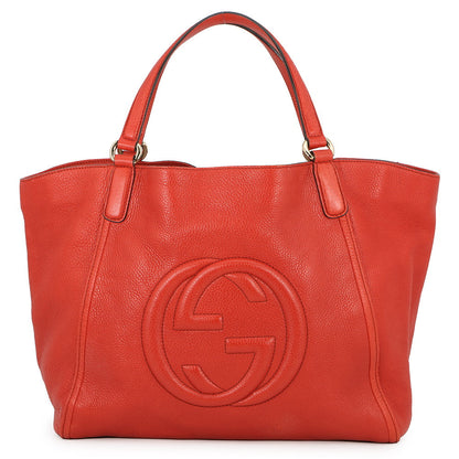 GUCCI Soho Interlocking G Orange282309 Leather