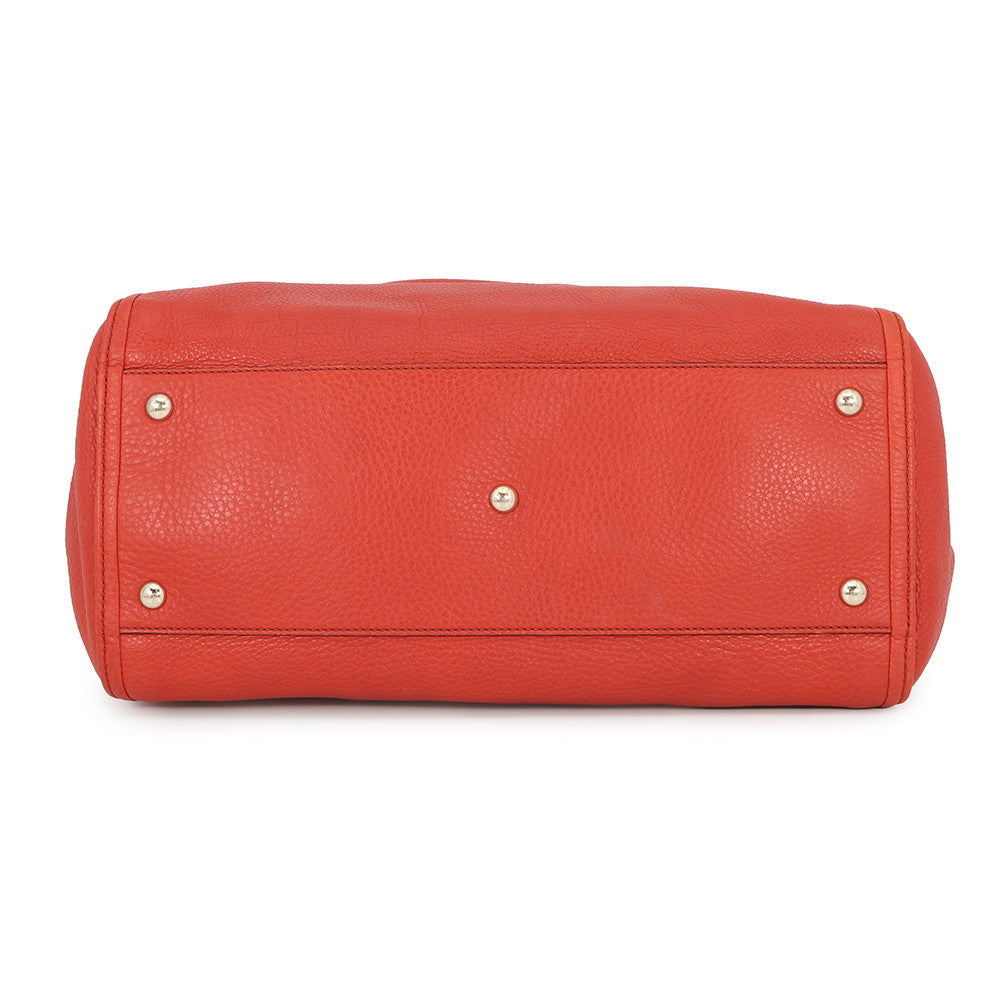 GUCCI Soho Interlocking G Orange282309 Leather