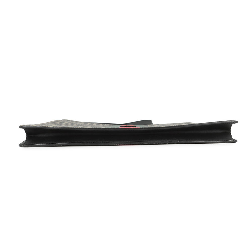 GUCCI Cherie B Clutch Bag Black/Multicolor433665 GG Kaleido Leather
