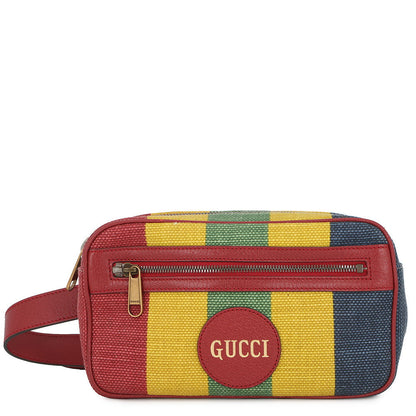 GUCCI Baiadera Waist Bag Red/Multicolor625895 Canvas Leather