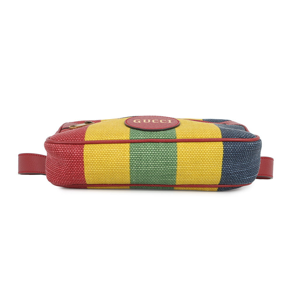 GUCCI Baiadera Waist Bag Red/Multicolor625895 Canvas Leather