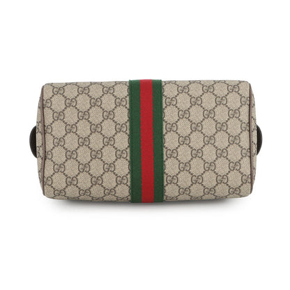 GUCCI Ophidia Medium Travel Bag 2WAY Beige/Brown/Green?836825 FAE0J 9867 GG Supreme Leather