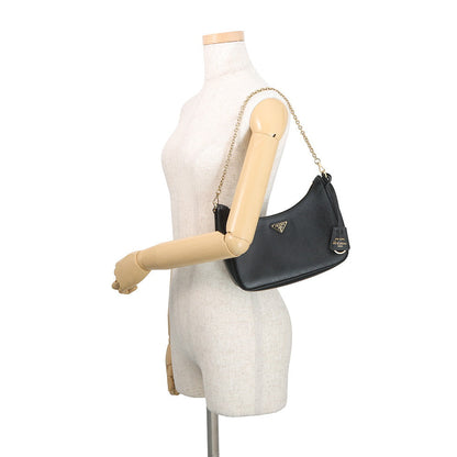 PRADA Re-Edition 2005 Shoulder Bag Black1BH204_NZV_F0632_V_V2P Saffiano LeatherLeather