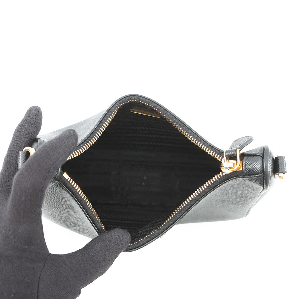 PRADA Re-Edition 2005 Shoulder Bag Black1BH204_NZV_F0632_V_V2P Saffiano LeatherLeather