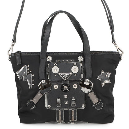 PRADA Robot 2-Way Bag Black1BG061_ELT_F0002 Nylon
