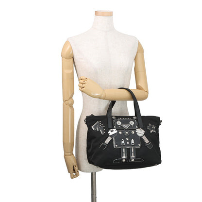PRADA Robot 2-Way Bag Black1BG061_ELT_F0002 Nylon