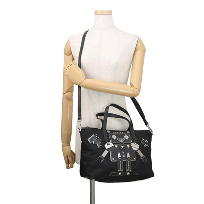 PRADA Robot 2-Way Bag Black1BG061_ELT_F0002 Nylon