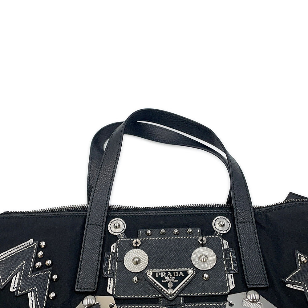 PRADA Robot 2-Way Bag Black1BG061_ELT_F0002 Nylon