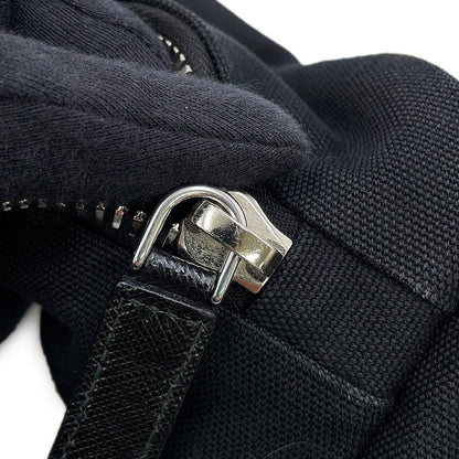 PRADA Shoulder Bag Black2VY007 Canvas