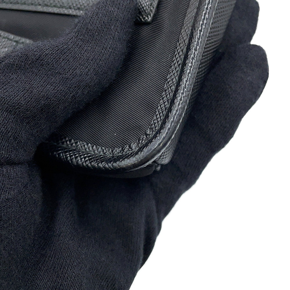 PRADA Re-Nylon x Saffiano Leather Smartphone Case Black2ZH108_2DMH_F0002 Nylon Leather