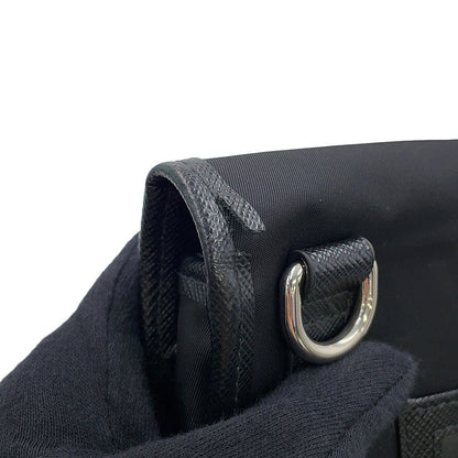 PRADA Re-Nylon x Saffiano Leather Smartphone Case Black2ZH108_2DMH_F0002 Nylon Leather
