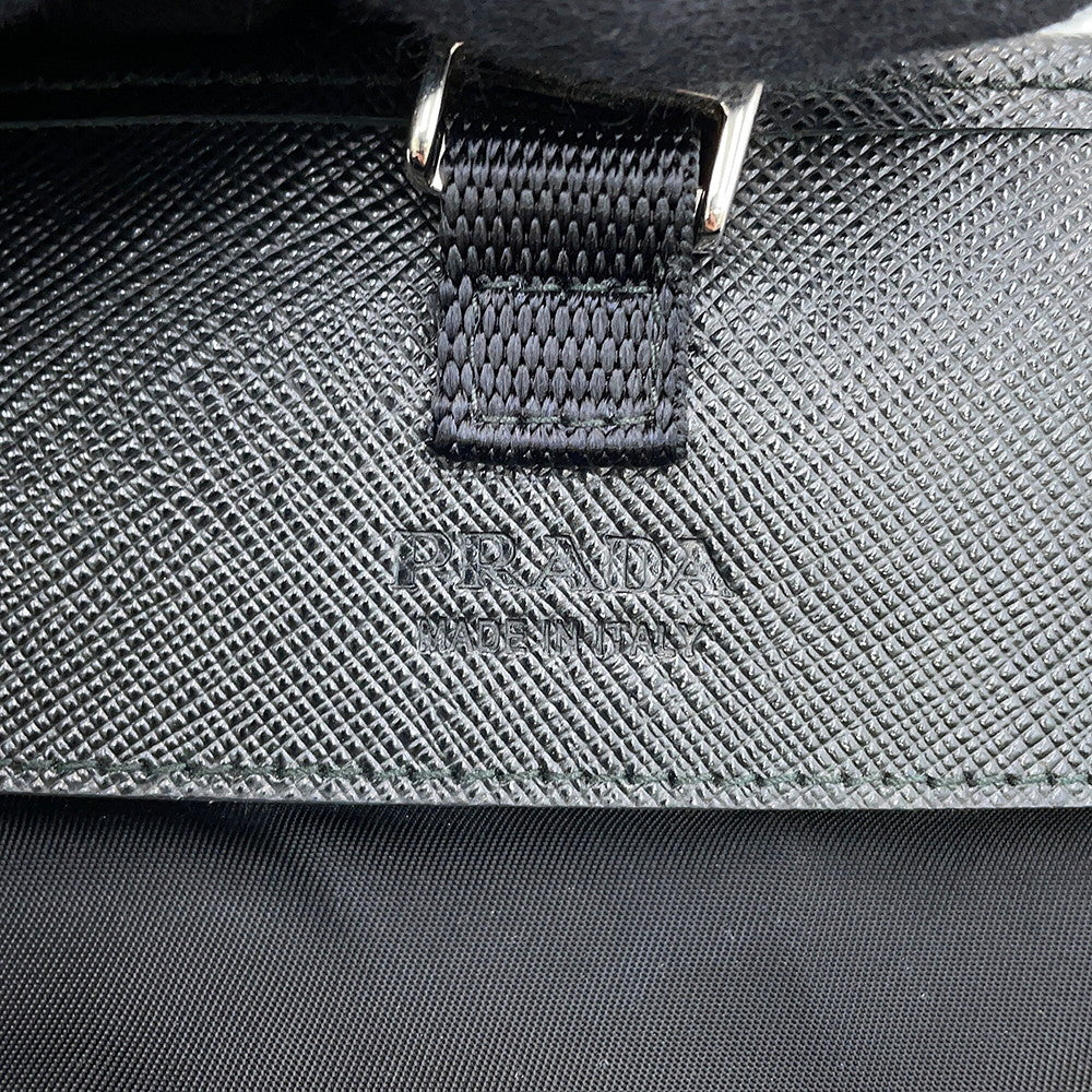 PRADA Re-Nylon x Saffiano Leather Smartphone Case Black2ZH108_2DMH_F0002 Nylon Leather
