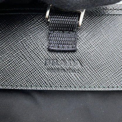 PRADA Re-Nylon x Saffiano Leather Smartphone Case Black2ZH108_2DMH_F0002 Nylon Leather