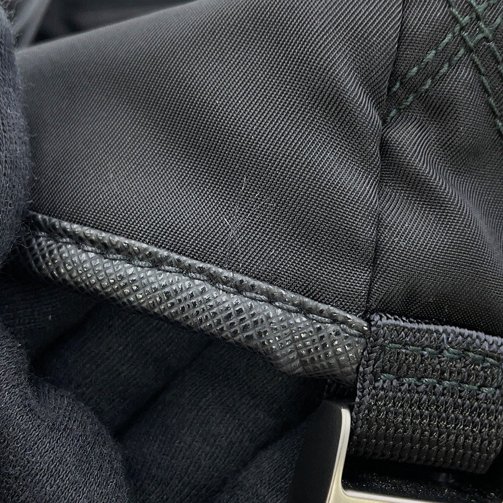 PRADA Triangle Logo Quilted Shoulder Bag Black2VH991_2BE6_F0806 Nylon Leather