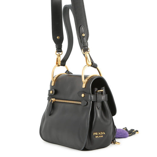 PRADA Corsaire 2WAY Bag Black1BD080_2AIX_F0002 Leather