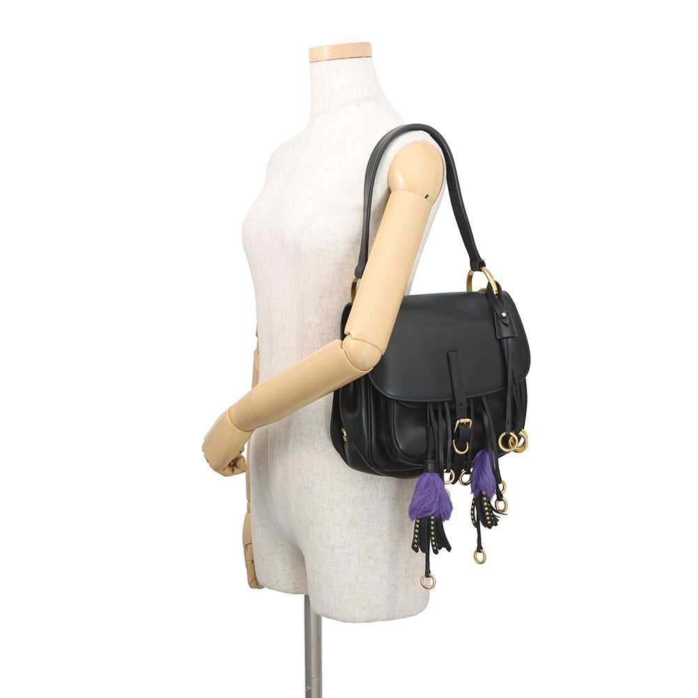 PRADA Corsaire 2WAY Bag Black1BD080_2AIX_F0002 Leather