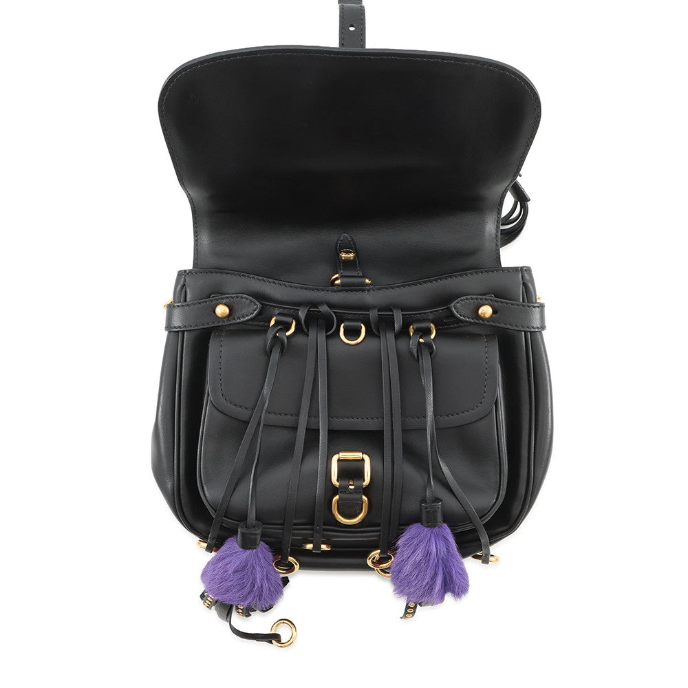PRADA Corsaire 2WAY Bag Black1BD080_2AIX_F0002 Leather