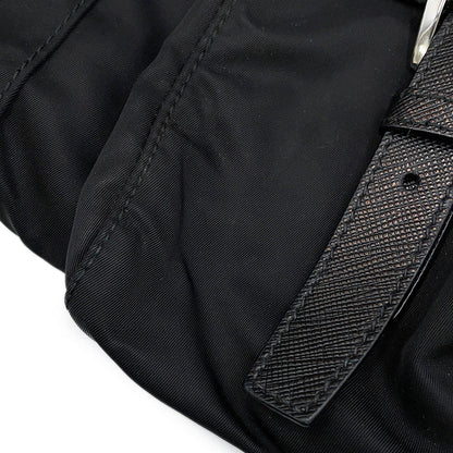 PRADA Robot Backpack Black/Pink/White1BZ811 Nylon Leather