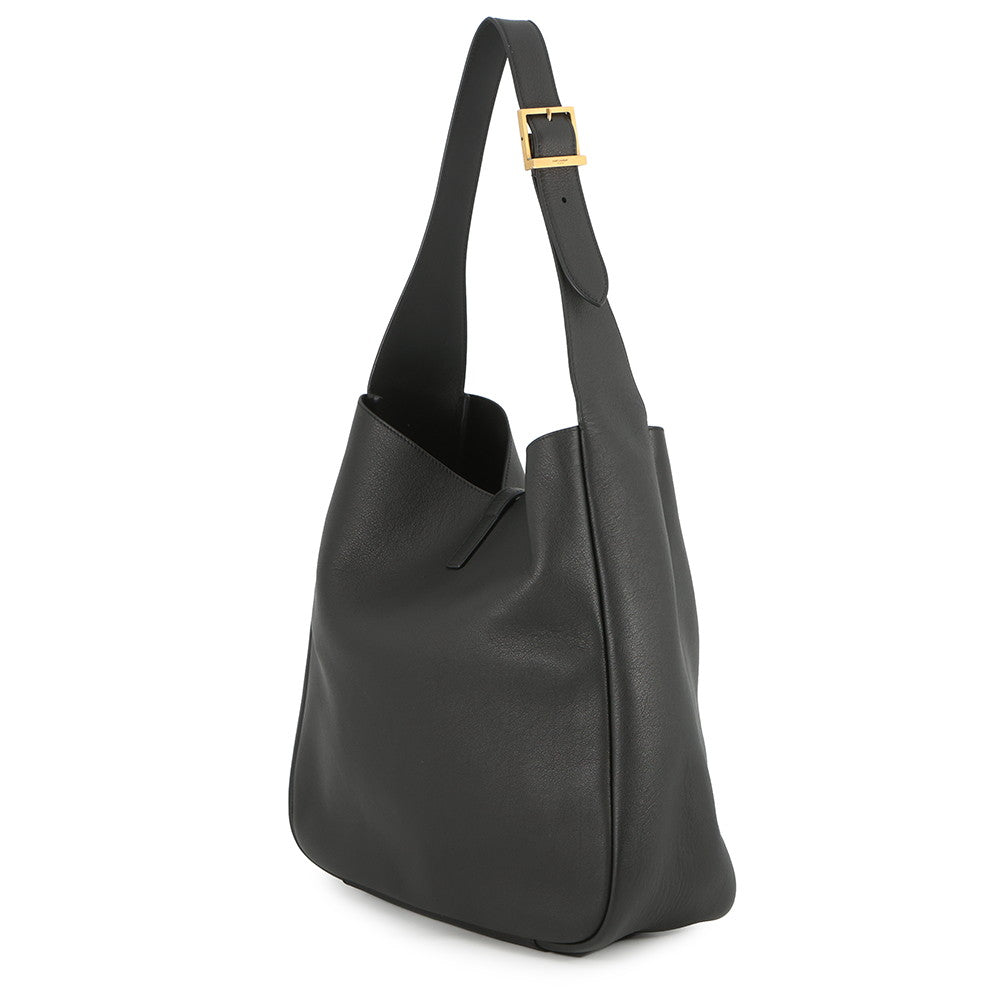 SAINT LAURENT PARIS LE 5 A 7 Soft Shoulder Bag Black753837AAAUQ1000 Calf Leather Size Large