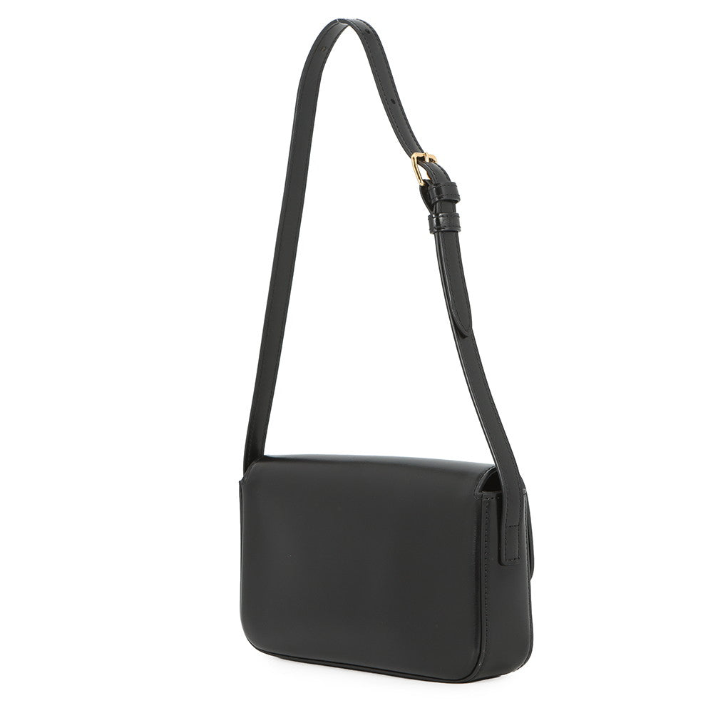 CELINE Triomphe Shoulder Bag Black194143BF4.38NO Calf Leather