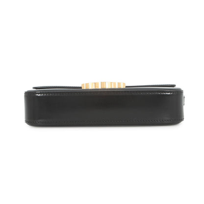 CELINE Triomphe Shoulder Bag Black194143BF4.38NO Calf Leather