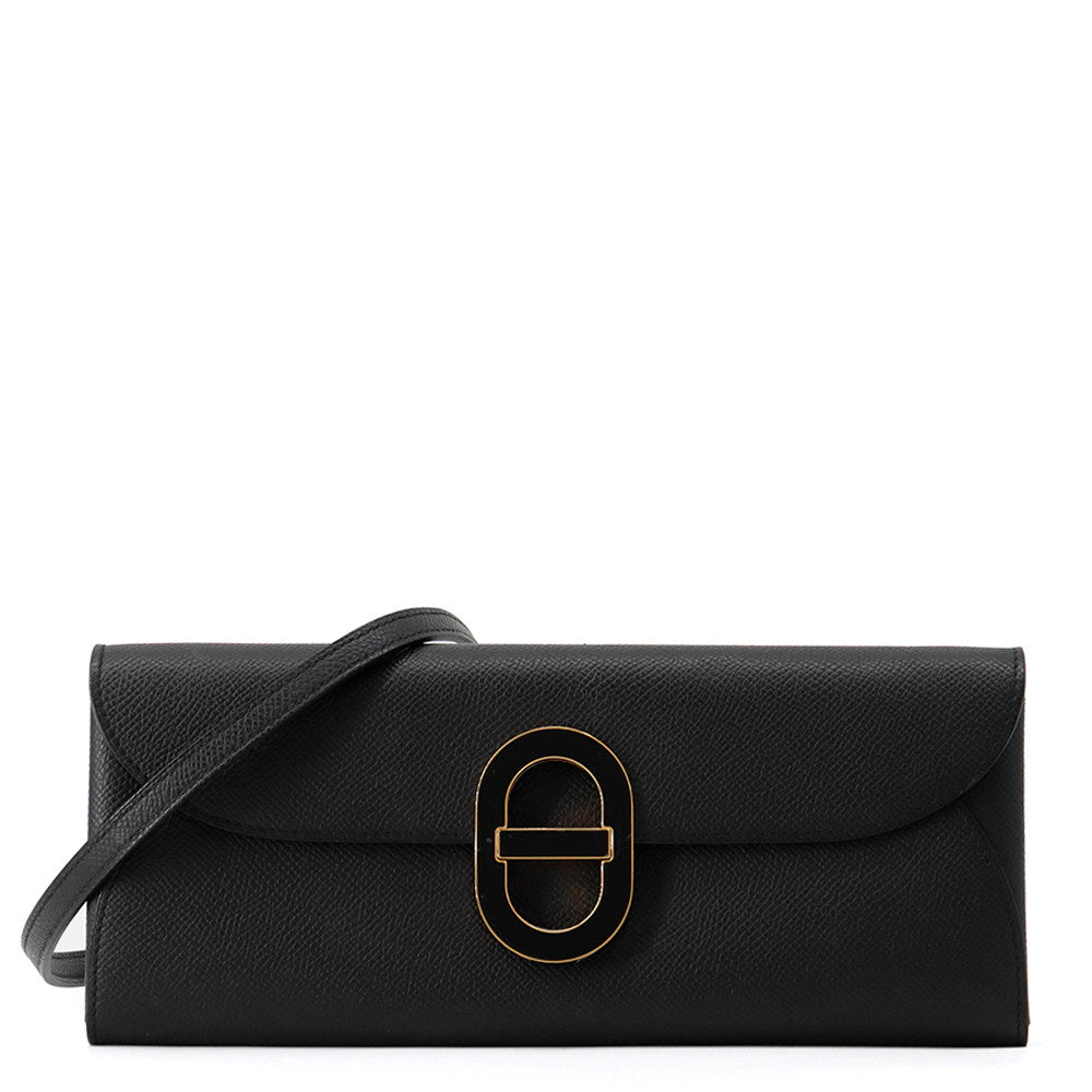 HERMES Chaine d'Ancre Too Go Black Epsom