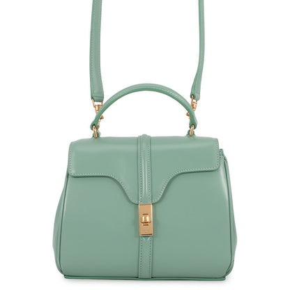 CELINE 16 Saze Green197983BEY Leather Size Mini