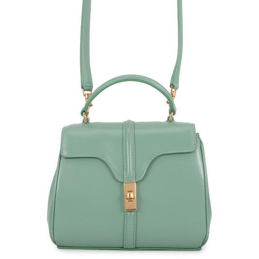 CELINE 16 Saze Green197983BEY Leather Size Mini