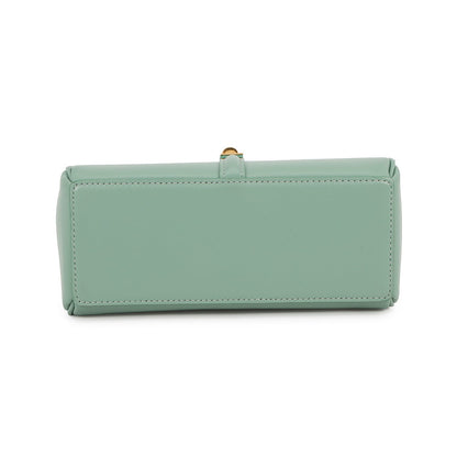 CELINE 16 Saze Green197983BEY Leather Size Mini