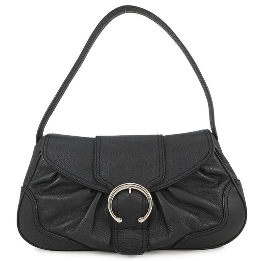 CELINE one belt Black Leather