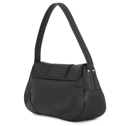 CELINE one belt Black Leather
