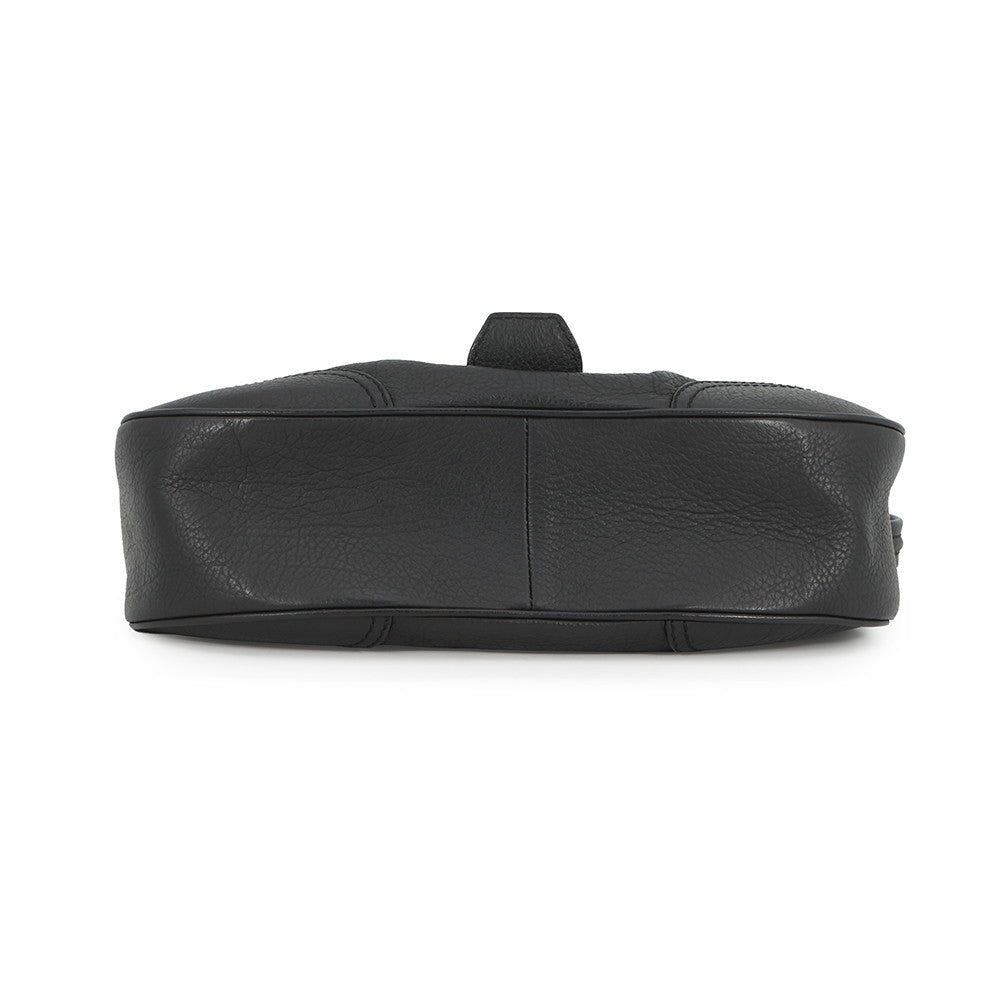 CELINE one belt Black Leather