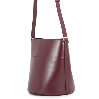 CELINE Maillon Triomphe Bucket Bag Bordeaux193043 Leather