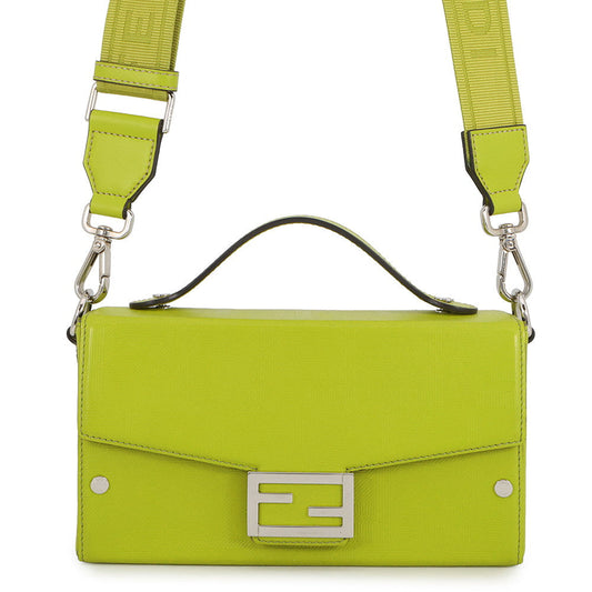 FENDI Baguette Soft Trunk Green7VA565 Leather