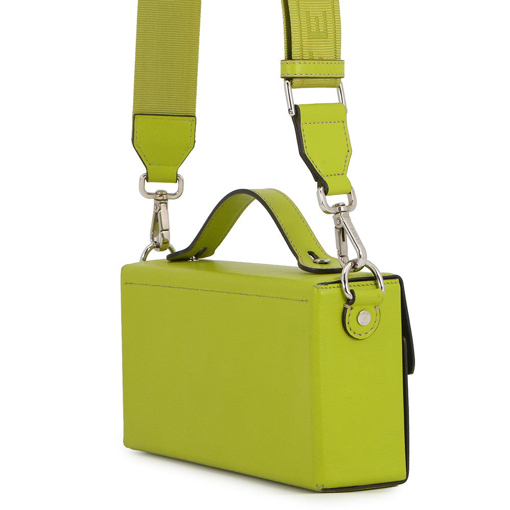 FENDI Baguette Soft Trunk Green7VA565 Leather