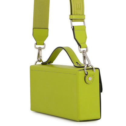 FENDI Baguette Soft Trunk Green7VA565 Leather